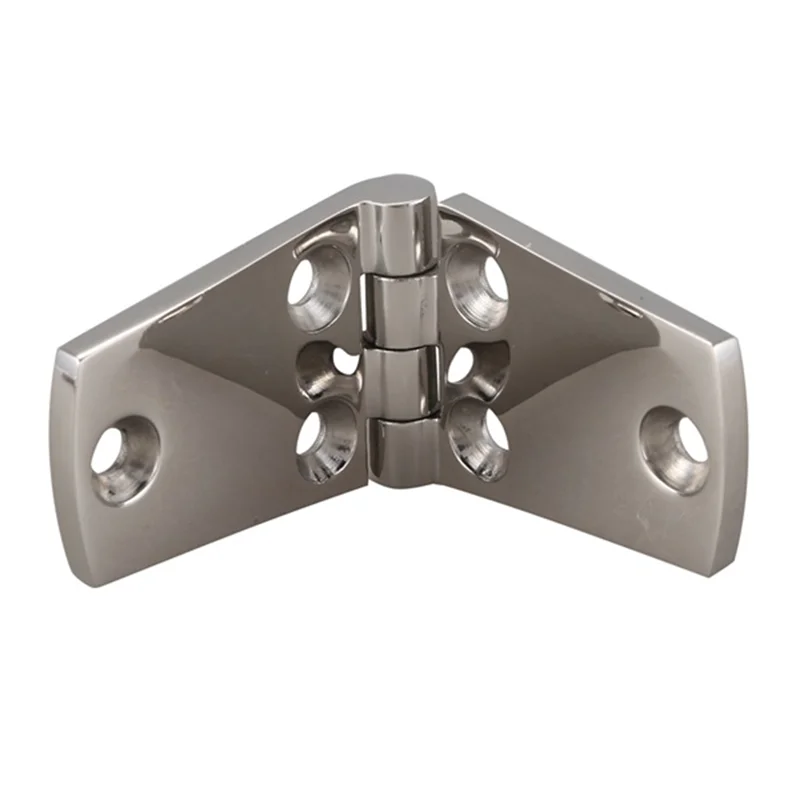 

2Pcs Durable 316 Stainless Steel Boat/Door Hinge Stamped Cabinet Marine Hardware Parts Accessories