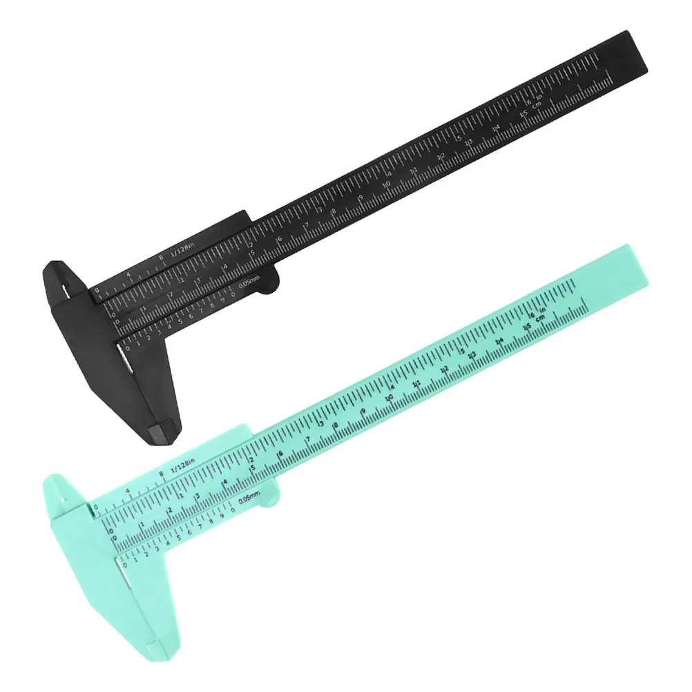 

2pcs Plastic Caliper 150mm Measuring Tools for Tattoo Crafts Jewels Depth Gauge Mini Caliper Measure Tool High Precision
