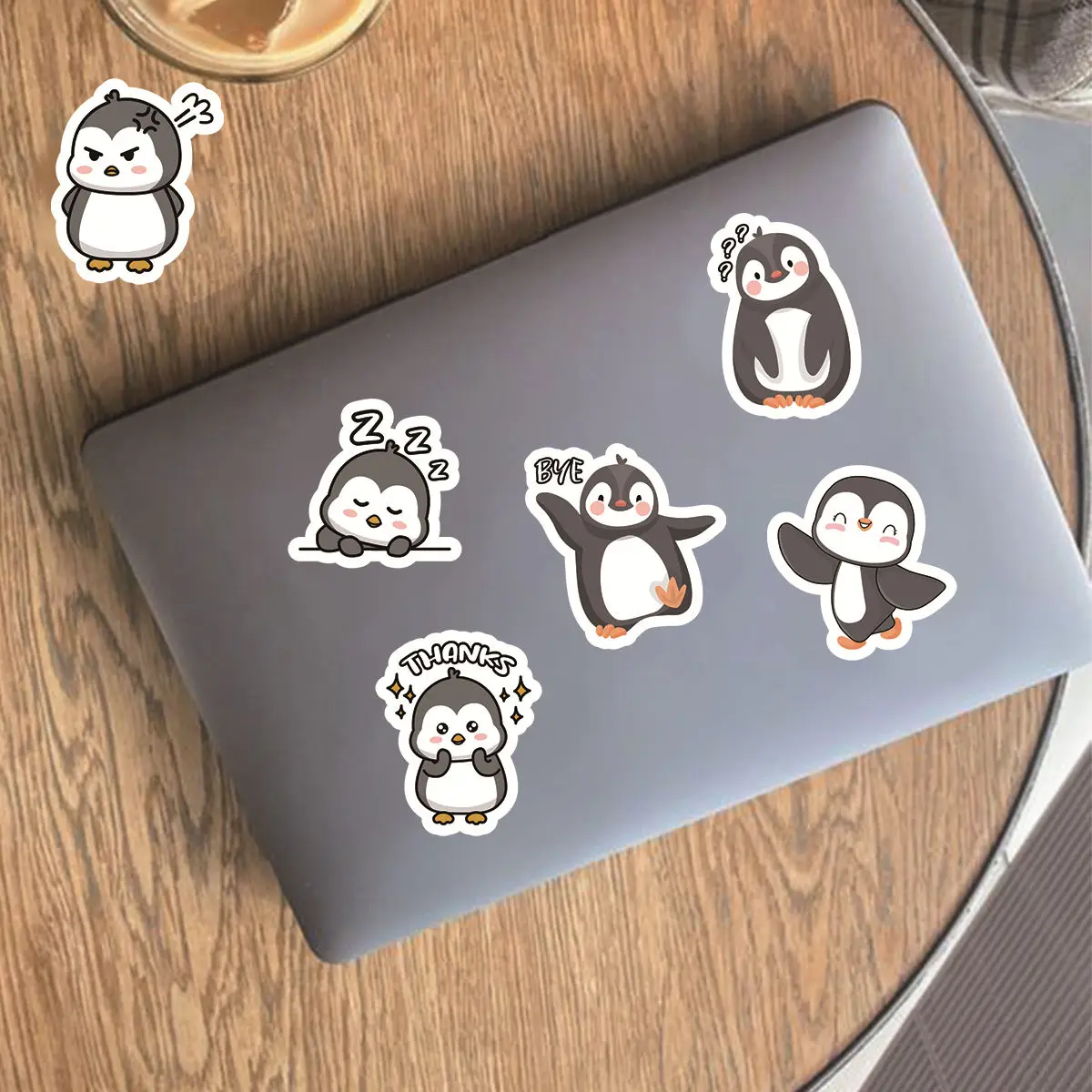 Etori Life 46pcs Cute Cartoon Antarctic Penguin Exquisite Patterns Student DIY Laptops,Diaries,Scrapbooks Decoration Stickers