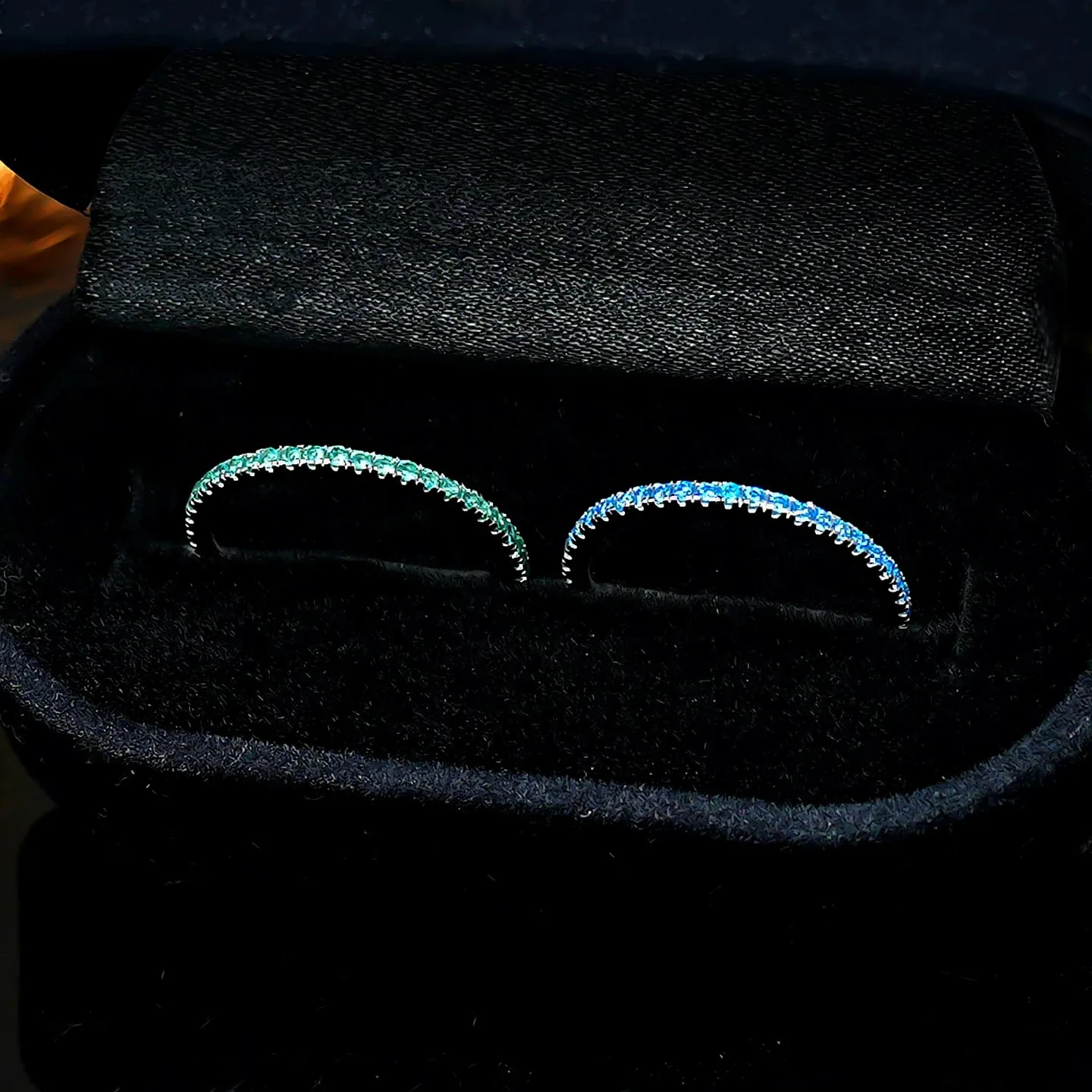 Exquisiter Moissanit-Ring Hochzeits-Diamantband für Damen 925 Silber Damen-Kronen-Einzelring Schmuck