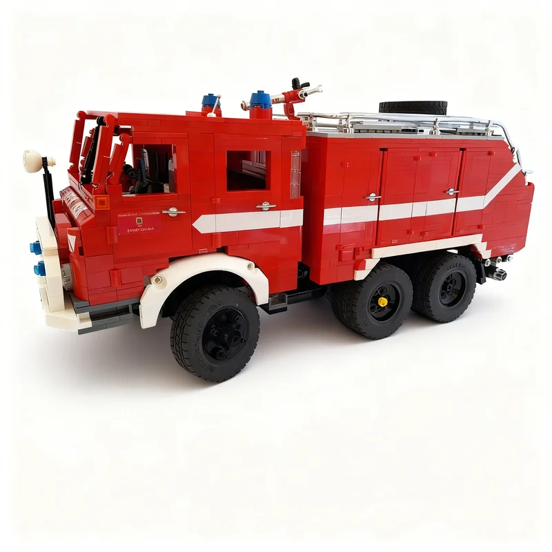 2751pcs MOC Fire Engine Steyr 680 M3 The Gmuend AUSTRIA Fire Department In 1 17 Scale City Fire Model Building Blocks Craft