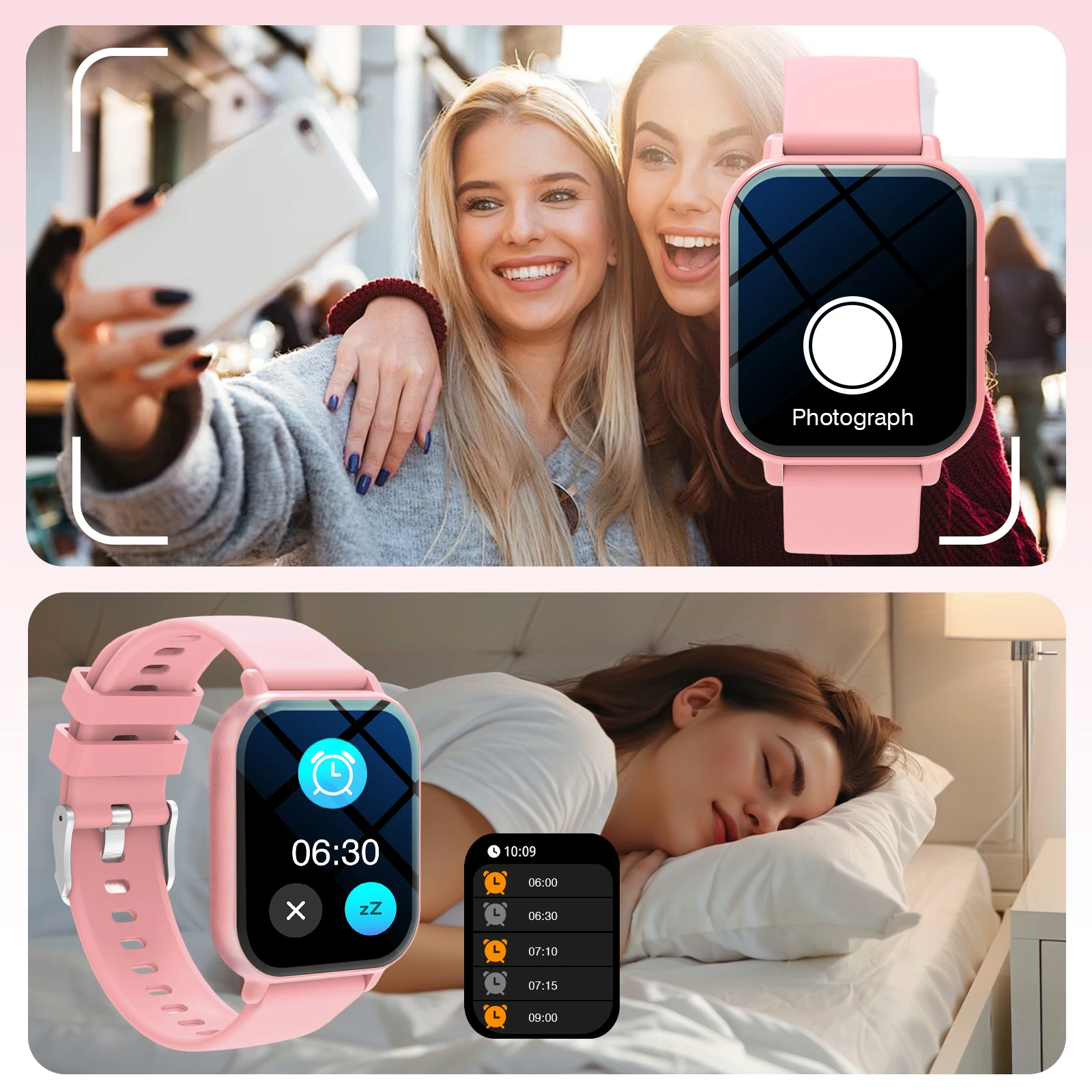 New Smart Watch, Unisex Fashion Sports Watch with Stainless Steel Strap, Wireless Calling, Multi-Sport Mode, Music Control