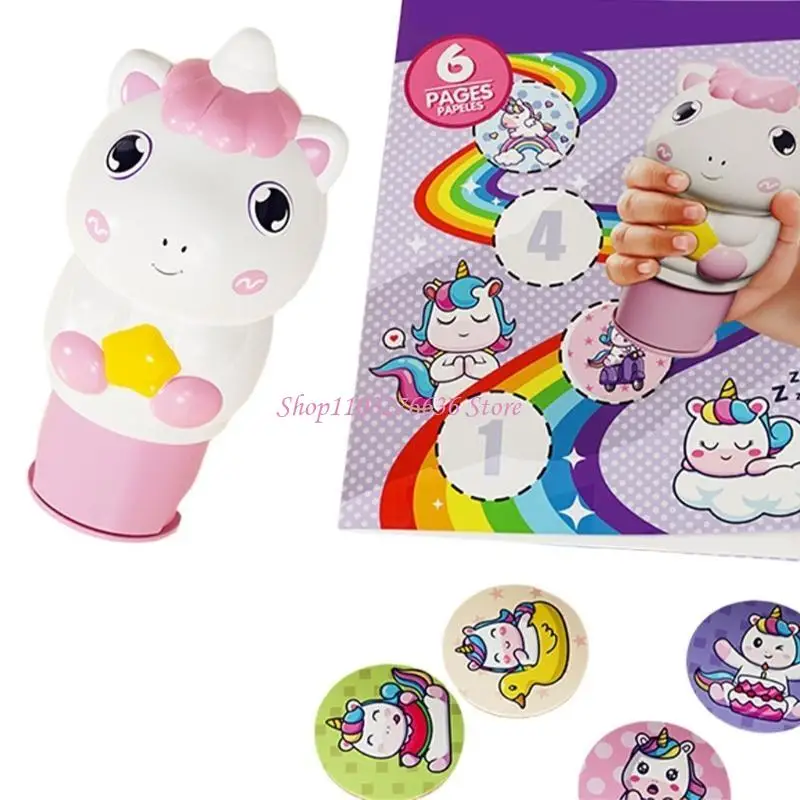 

R6FD красочные мультяшные наклейки для малышей, наклейки для мелкой моторики, книжка для занятий