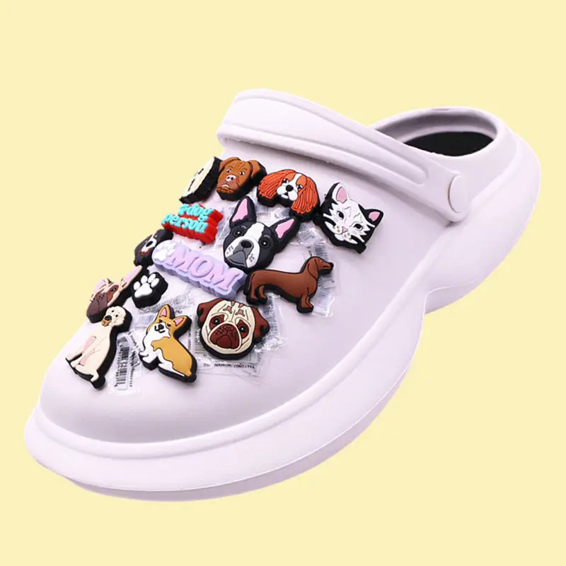 Hebilla de zapato Original para mascotas, accesorios para zapatos de Labrador, Corgi, Dachshund, decoración de dijes, Pug, Bulldog, Clog Pin, regalos para niños, 1 piezas