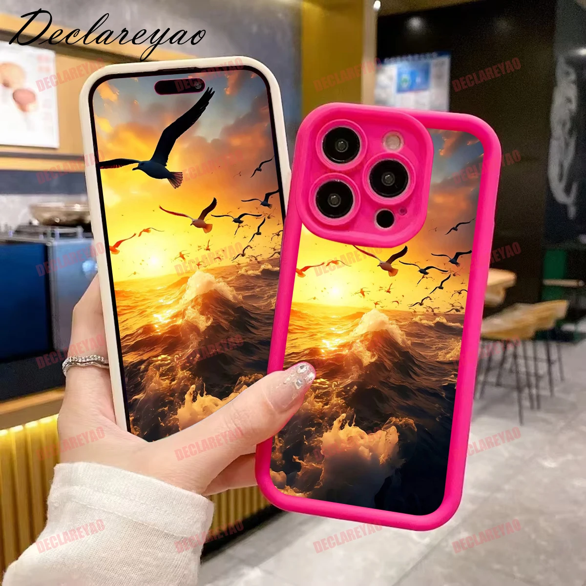 DECLAREYAO لينة ضوء سليم ماتي بولي يوريثان يغطي ل VIVO Y11S 2021 Y55 T2X V20 Y20A Y30 U20 Pro Y100 V40 Y5S S غطاء مقاوم للصدمات