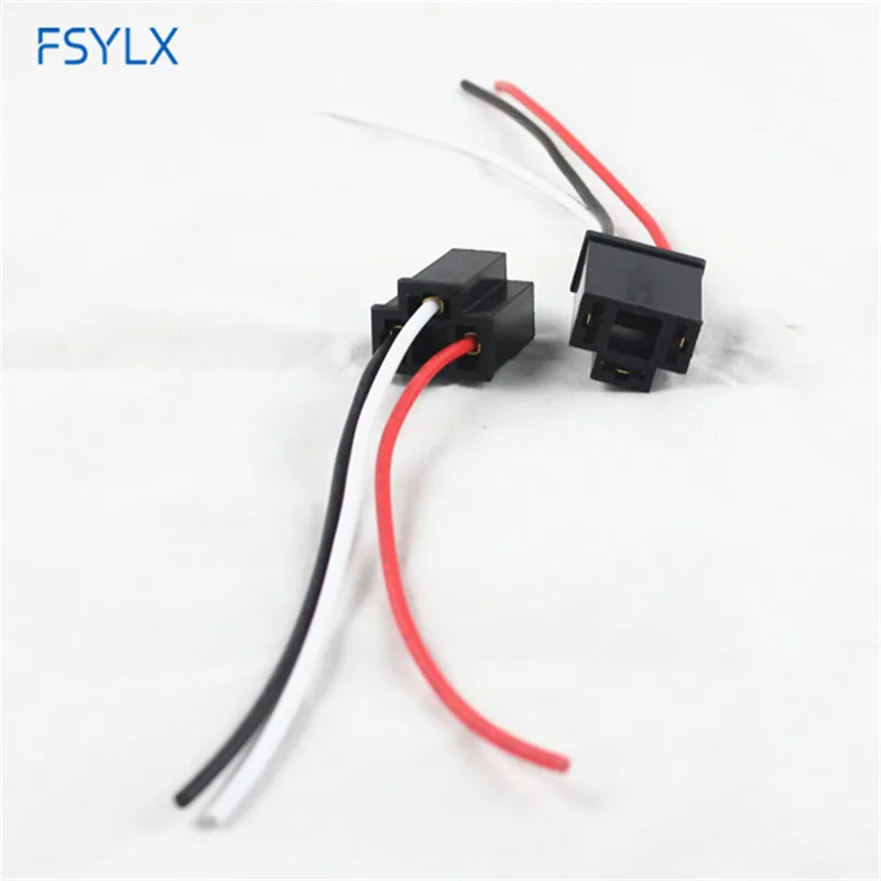 FSYLX H4 LED headlight bulb holder H4 9003 HB2 LED fog lamps headlight bulb H4 bi-xenon LED socket connector adapter Holder Plug