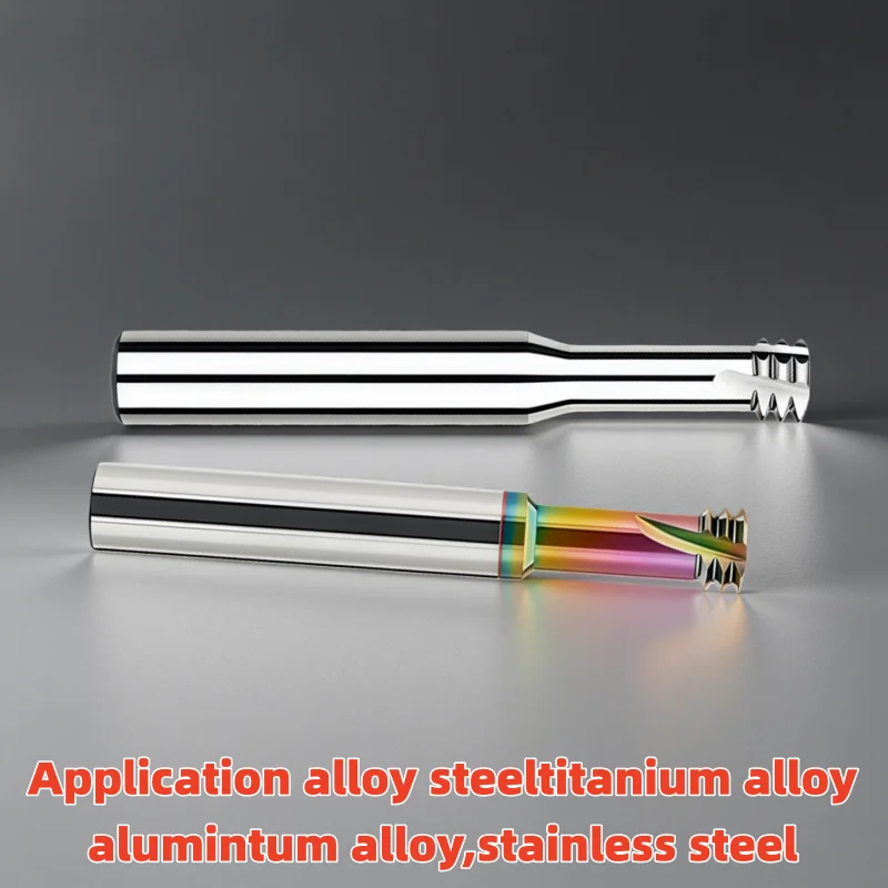 

HRC65 M1 M2M4M6M8M10M12M16 cemented carbide Tridentate Thread Cutter Bit Three Teeth Aluminum Processing Thread mills