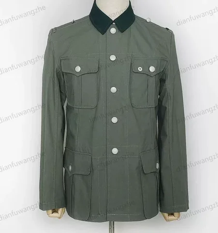 German Uniform Man Summer Suit Include Jacket Pants Green