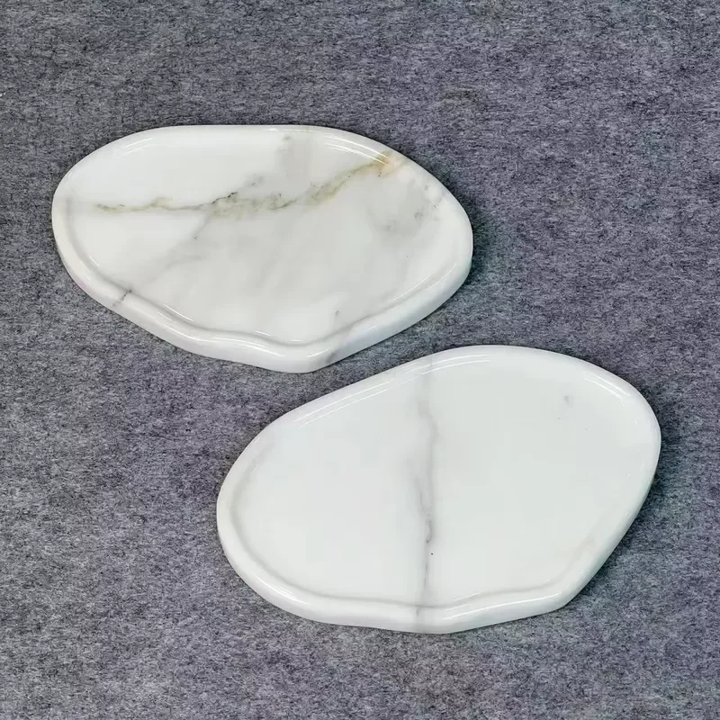 Customizable natural marble crafts, hand polished ornaments, modern design, durable home office decor, unique gift ideas