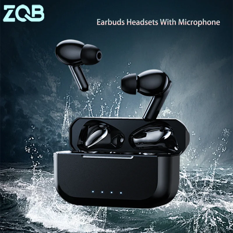 ZQB A3 TWS gerçek kablosuz kulaklık 5.3 Bluetooth spor kulaklıkları HiFI Stereo ses mikrofonlu kulaklık kulaklıklar tüm Smartp üzerinde çalışmak