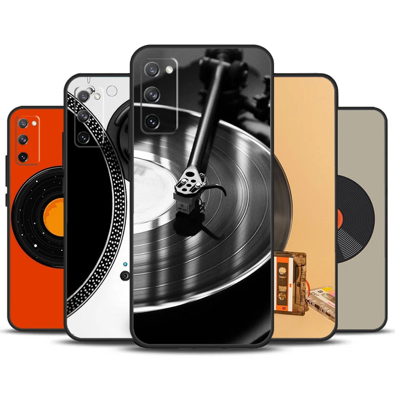 Vinyl Record Music Case For Samsung Galaxy S22 S23 S24 Ultra Plus Note 10 20 S8 S9 S10 S20 FE S21 FE Cover