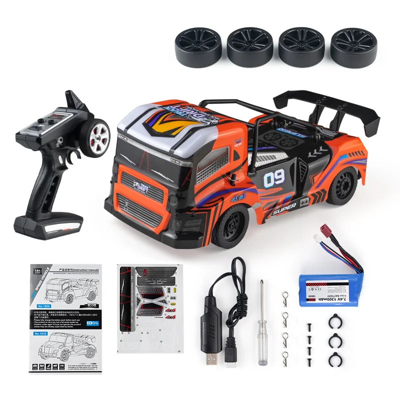 

1:16 4WD RC Car 2.4G Radio Remote Control Cars All-Terrain 35Km/h Off-Road RC Racing Car Suitable For Grassland, Sand And Road