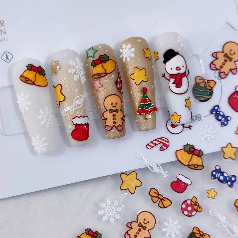 Japanese Thin Tough Frosted Nail Stickers Sheer Translucent Self Adhesive Premium Elegant Christmas Gift for Women Party Nail