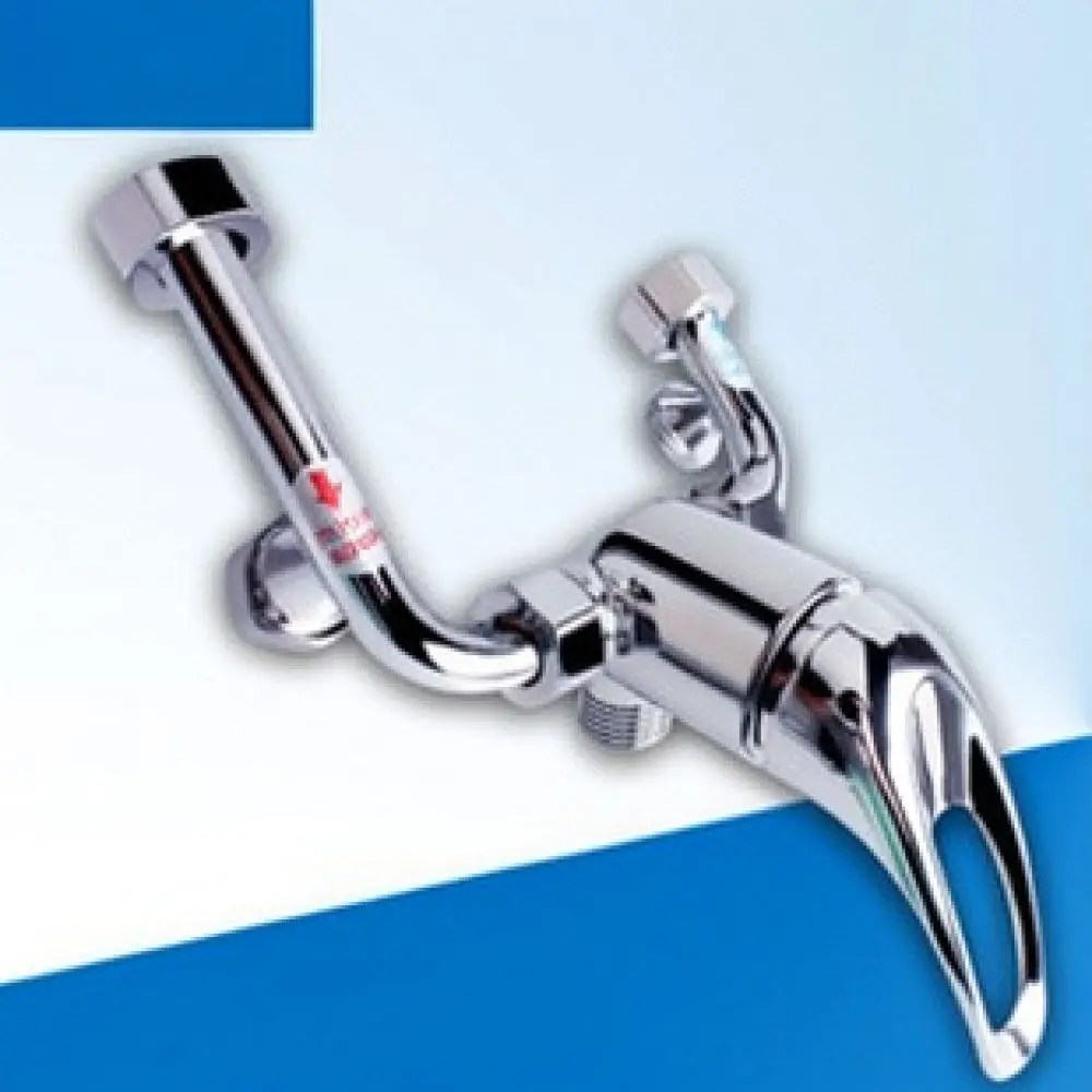 Solid Copper Cold And Hot Mixing Valve Wall Mounted Faucet For Electric Heater Shower Head Plumbing Repair Equipment