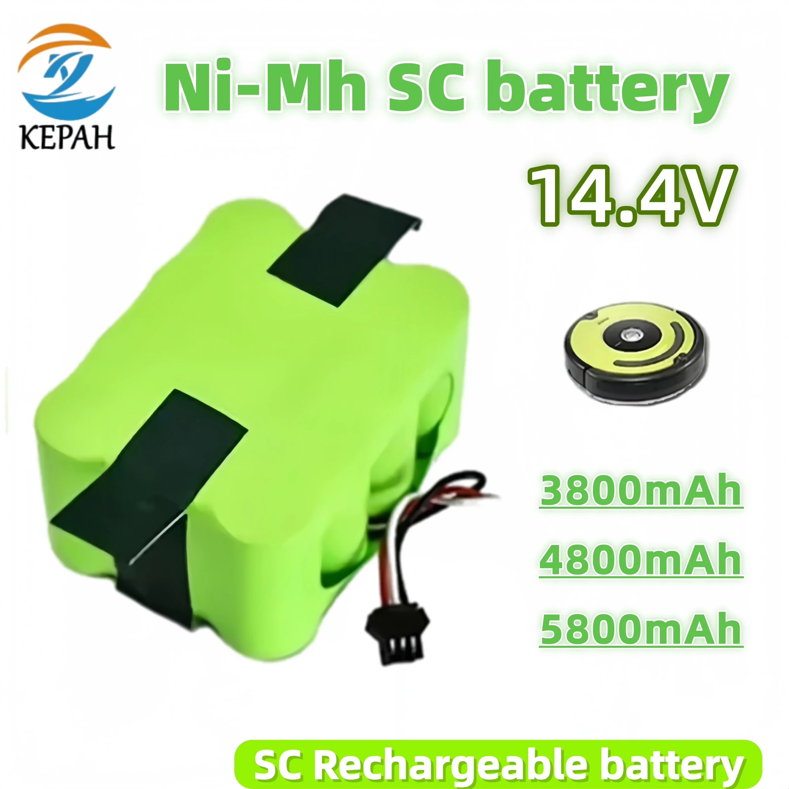 

14.4V 5800mAh Ni-MH SC Rechargeable Battery | Special for KV8 Vacuum Cleaner Sweeping Robot XR210/XR210A/XR210B/XR510B/XR510C