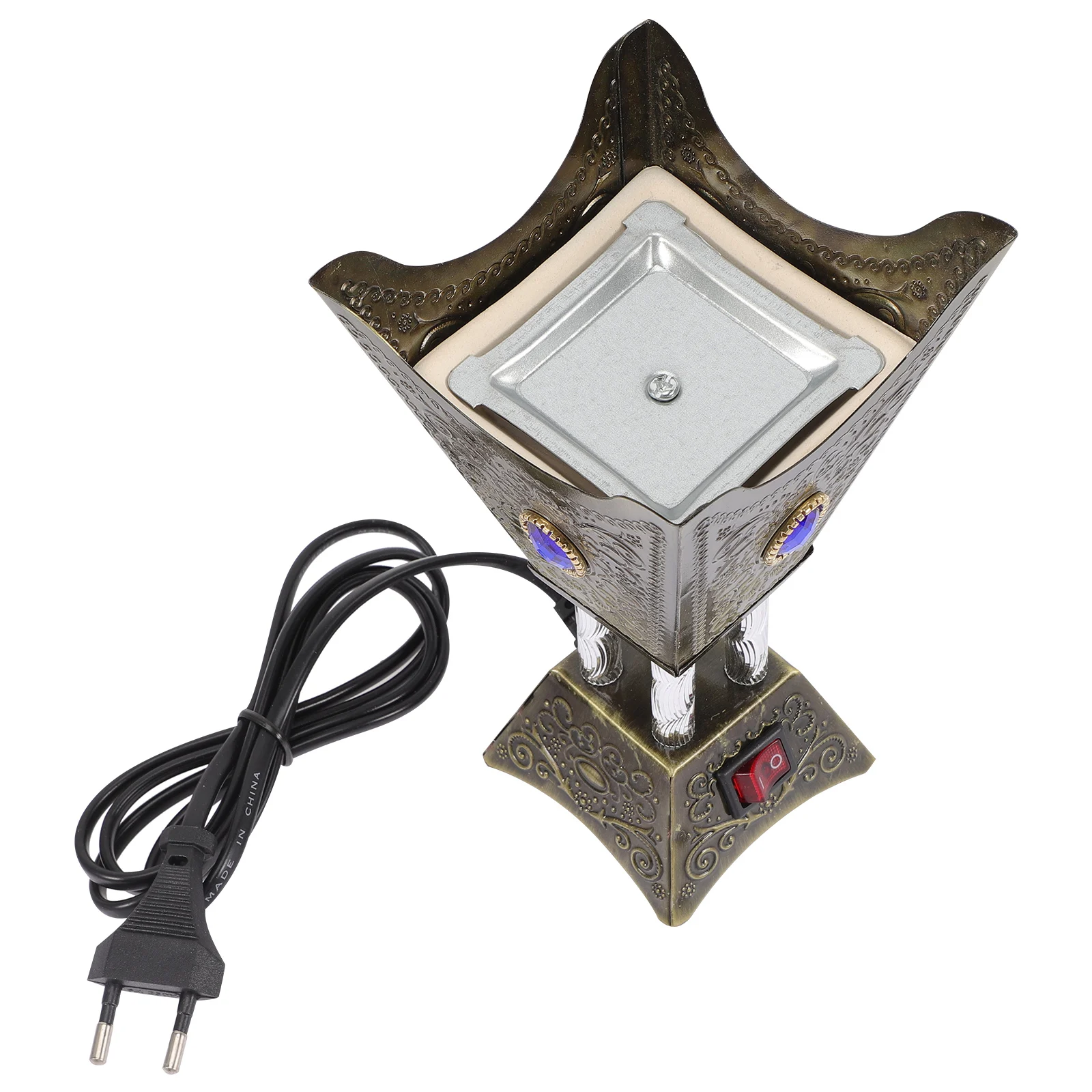 

Electric Iron Incense Burner Retro Vintage Style Safe Wax Melting Heat Source Home Decoration Table Decor Wedding Gifts Eu Plug