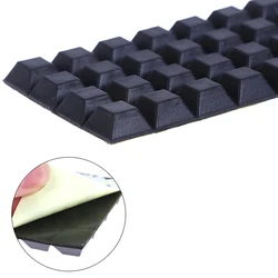 10/20/40pcs Black Square Rubber Feet Self-Adhesive Bumper Door Buffer Stop Furniture Pads