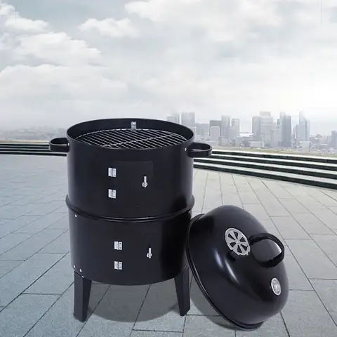 야외 바베큐 그릴 휴대용 바베큐 그릴 숯불 장작 애플 바베큐 그릴
