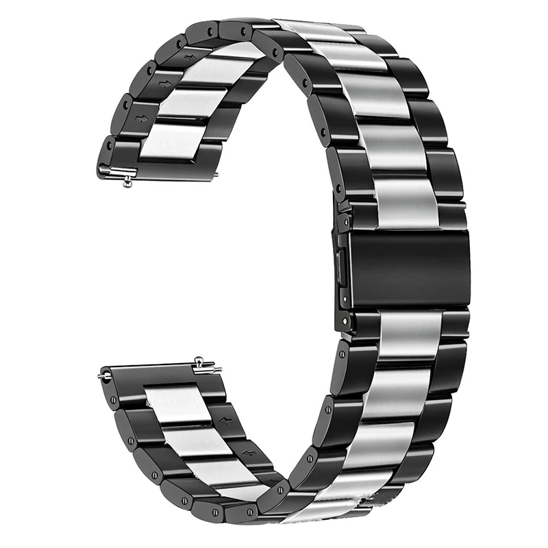 Stainless Steel Strap Metal Watch Band 20mm 22mm For Samsung Galaxy Watch 3/4 Band for Huawei Watch Gt2 Band Quick Release Belt