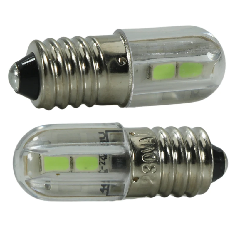 Mini E10 LED Interior Car Bulb 1W Colorful Auto Indicator Warning Light Flashlight 6V 12V 24V 220V Energy Saving Signal Lamp - view 4