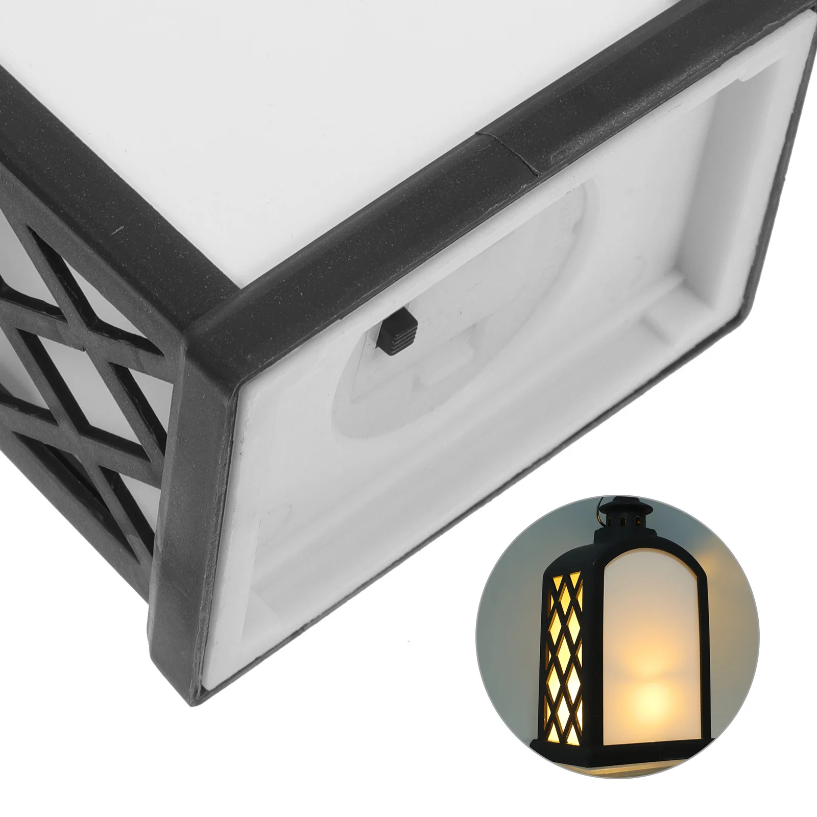 โคมไฟคริสต์มาสแบบซับลิเมชั่น LED ไฟกลางคืนคริสต์มาส โคมไฟซับลิเมชั่นแบบถ่ายเทความร้อน ของตกแต่งงานปาร์ตี้คริสต์มาส โคมไฟคริสต์มาสมีหูหิ้ว