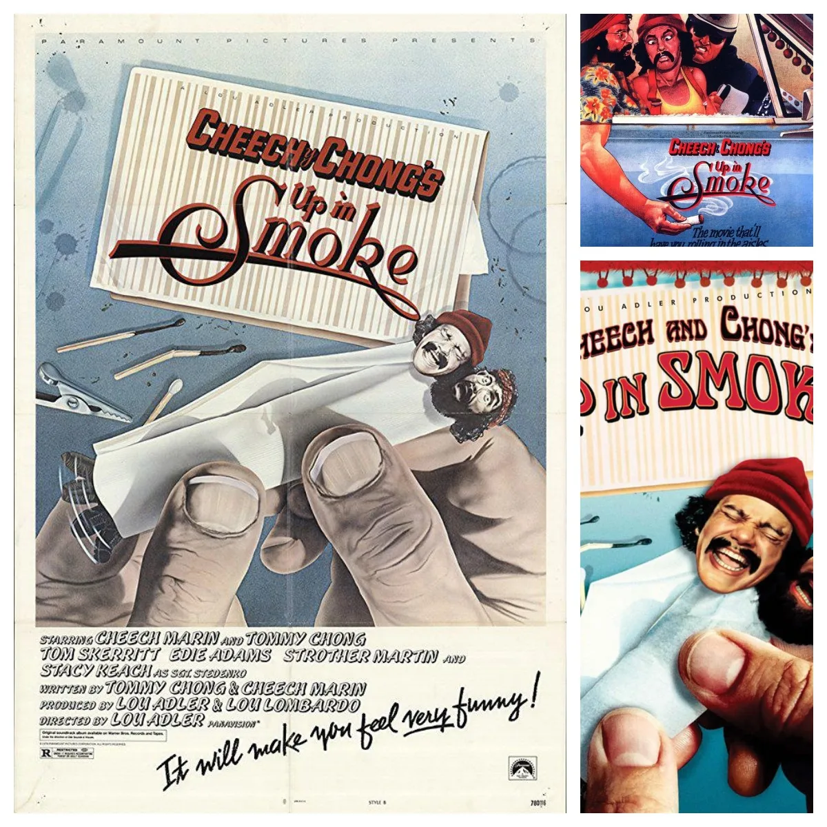 CHEECH AND CHONG'S UP IN SMOKE 1978 Movie Poster For Wall Stickers Home Decor Art Painting