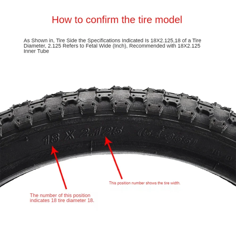 CATAZER Bicycle Tyres 12/14/16/18/20/22/24/26 X 1.75/1.95/2.125/2.4 Folding Bike Tire Mountain Bicycle Tires Parts