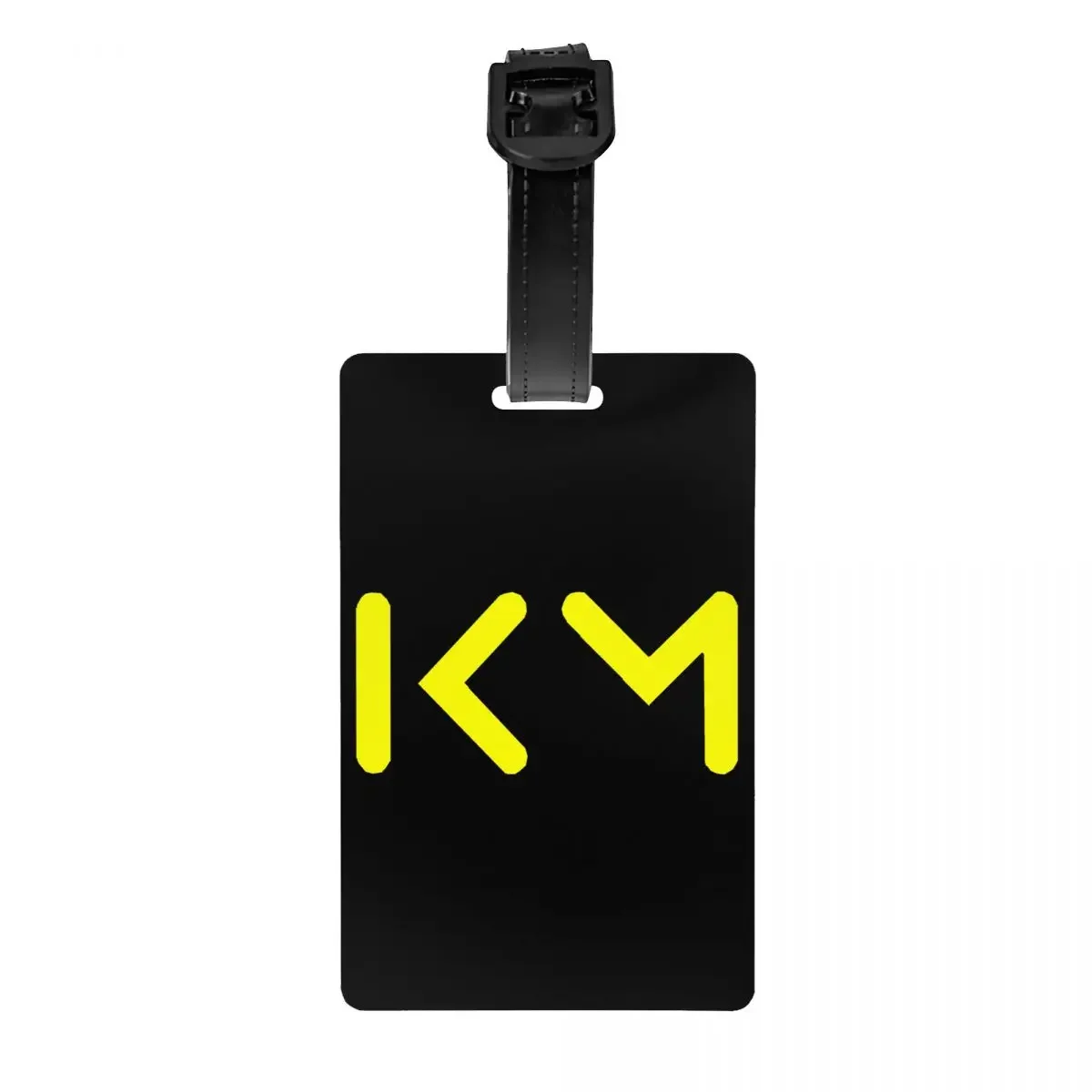 

Yellow KM Mbappe Football Soccer Luggage Tag Suitcase Baggage Privacy Cover ID Label