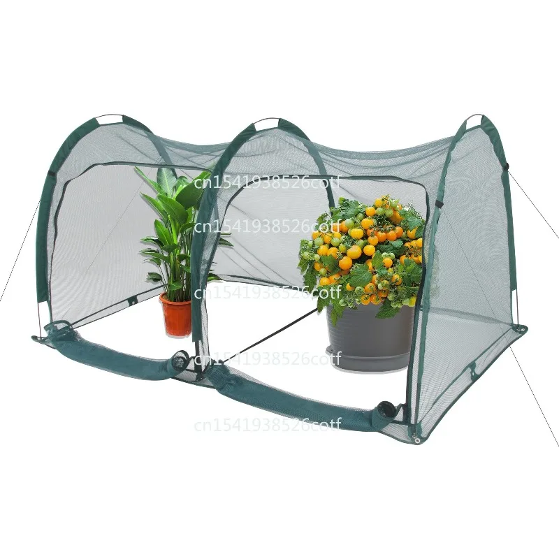 Flexible mesh planting tunnel garden wall clock protects fruit and vegetable plant cultivation portable and movable