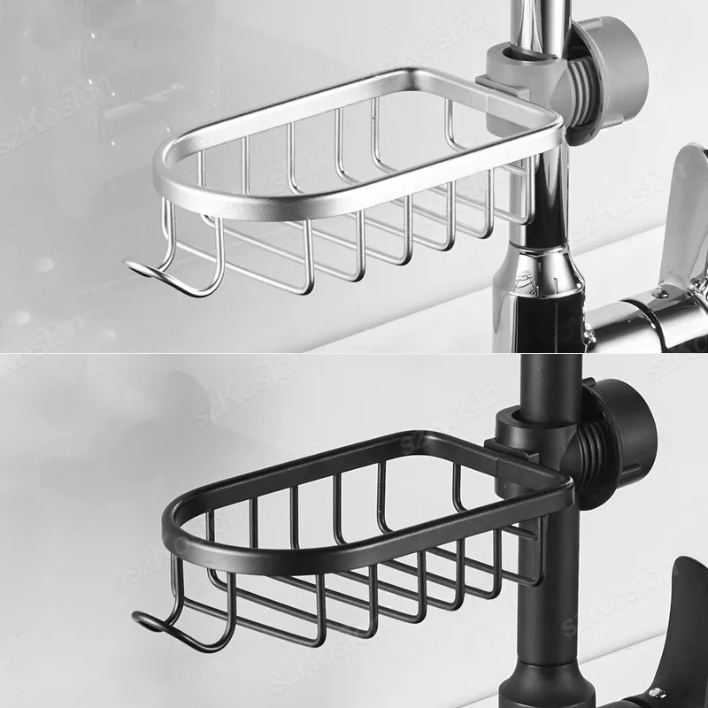 Shower Rack Drain Rack Bathroom Sponge Storage Faucet Holder Soap Drainer Towel Rack Shelf Organizer Kitchen Faucet Accessories