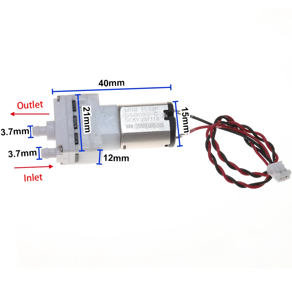 Micro 030 Water Self-priming Pump DC 5V 6V Electric Diaphragm Pump 030 Motor Double Hole Vacuum Pump Fishing Outdoor