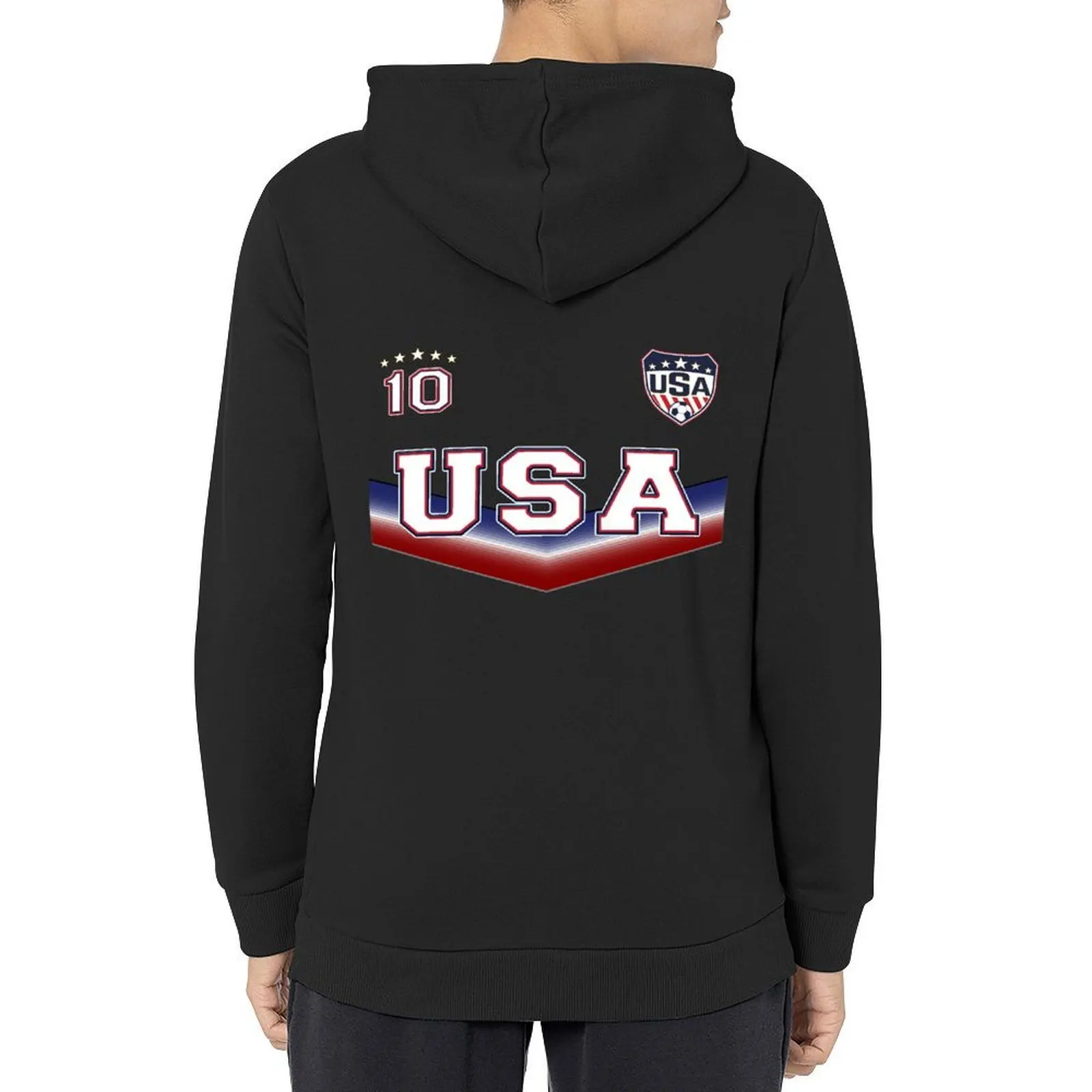 

USA Soccer T shirt with Number 10 Hoodie men's sweat-shirt autumn jacket men male clothes new in hoodies & sweat-shirt
