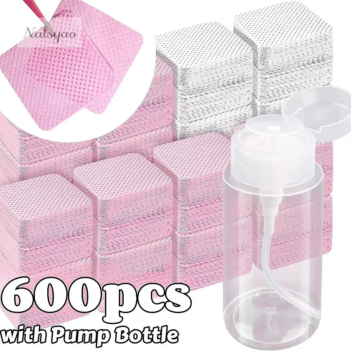 200/400pcs Lint Free Nail Wipes Gel Cleansing Tissues Aluminum-Free Nail Polish Remover Pads for Beauty Cleaning Care view 5