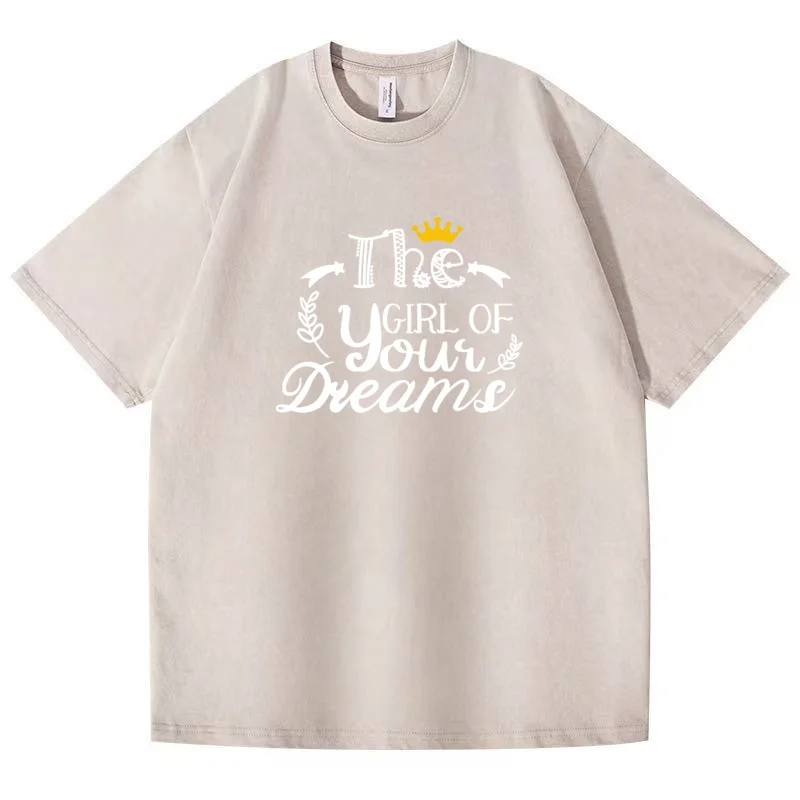 European and American style letter printed short sleeved T-shirt, pure cotton round neck, fashionable and casual couple style