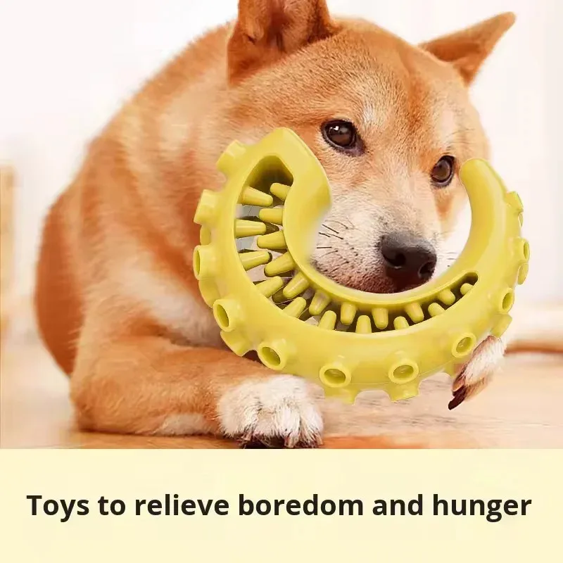 

TPR Bite Resistant Dog Chew Toys for Small Medium Dogs Interactive Pet Dental Teeth Cleaning Toys Puppy Teething Supplies Long