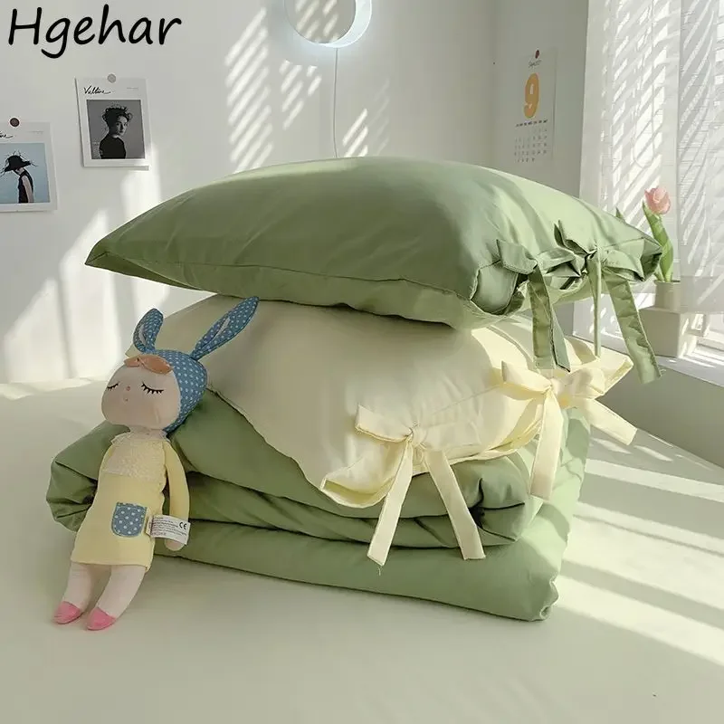 

Pillowcase Solid Lace Up Simple Plain Soft Comfortable Couples Home Wedding Bedroom Throw Pillow Household Ins European Fashion