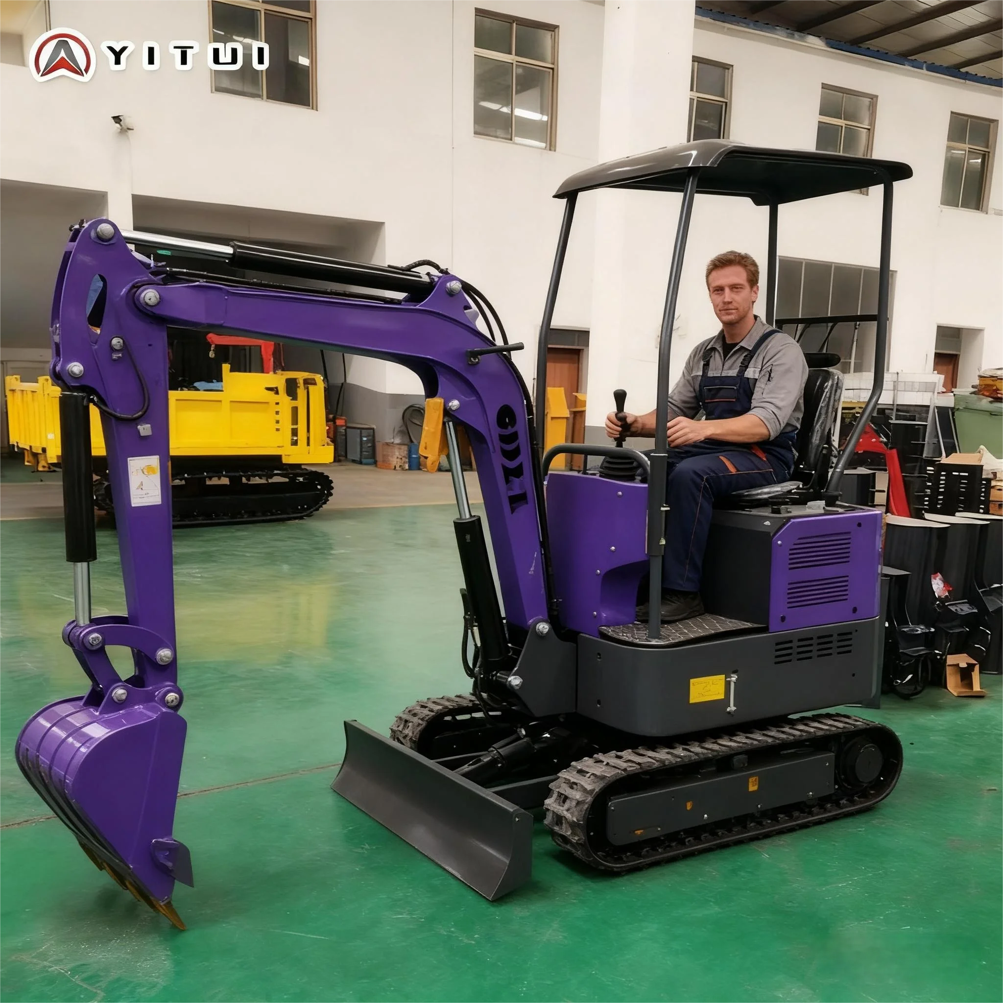 

Enclosed Cab Mini Excavator 1 Ton 1.2 Ton 1.5 Ton 2 Ton Ce Epa Euro 5 Multi Functional Crawler Mini Excavator Customizable