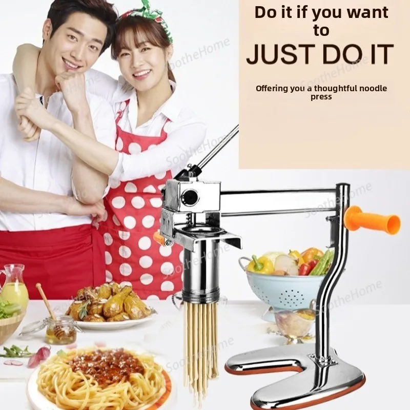 Prensa de fideos de acero inoxidable para el hogar, máquina para hacer pasta Hele Noodle Maker