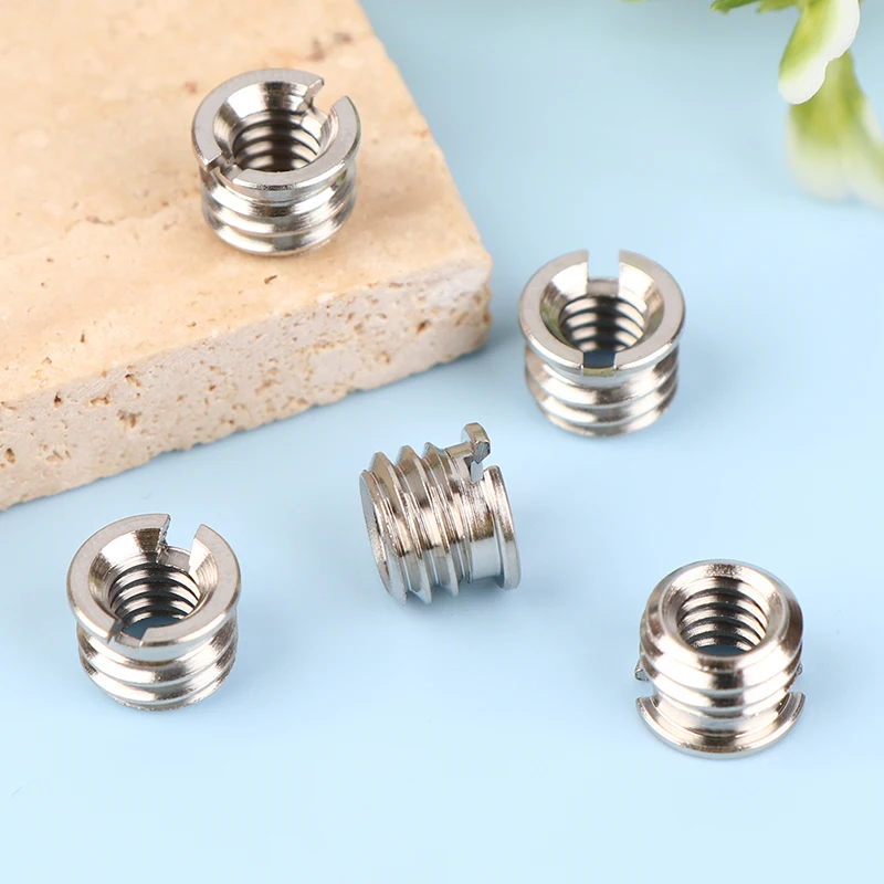 5Pcs Camera Screw Nut 1/4 To 3/8 Inch Convert Screws Standard Adapter Screw Quick Release Screw Tripod Mount Adapter Screw