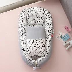 Ensemble de lit portable en coton pour bébé, lit pour tout-petits avec couette, CPull, 50x85cm