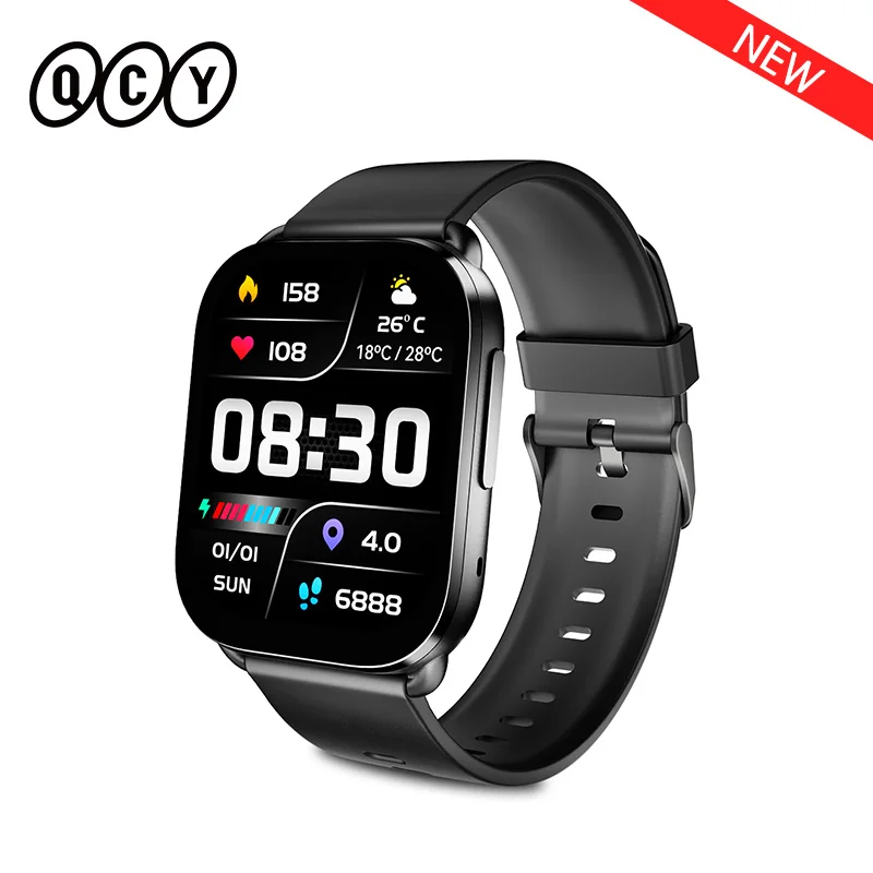 

QCY Watch GS Smartwatch 2.02'' Full Touch Screen Bluetooth Call Sport Fitness Tracker Health Monitor Smart Watch