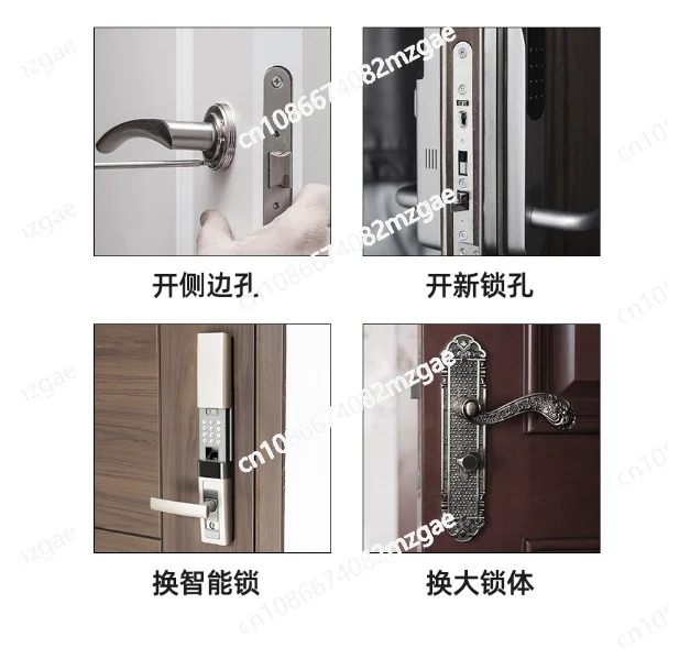 

Door Lock Hole Opener Set Solid Wooden Door Punching Installation Artifact Portable Slotting Machine Woodworking Opening Fixture