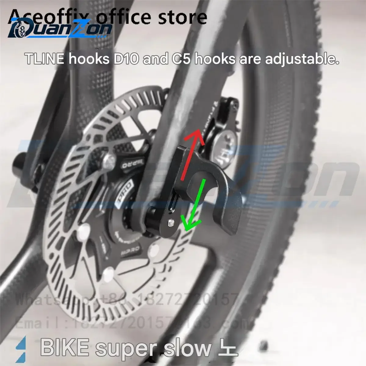Adjustable Height Bike Front Fork E-Buckle Hook for Brompton Tline Aceoffix D10 C5 Foldable Parking Balance Support