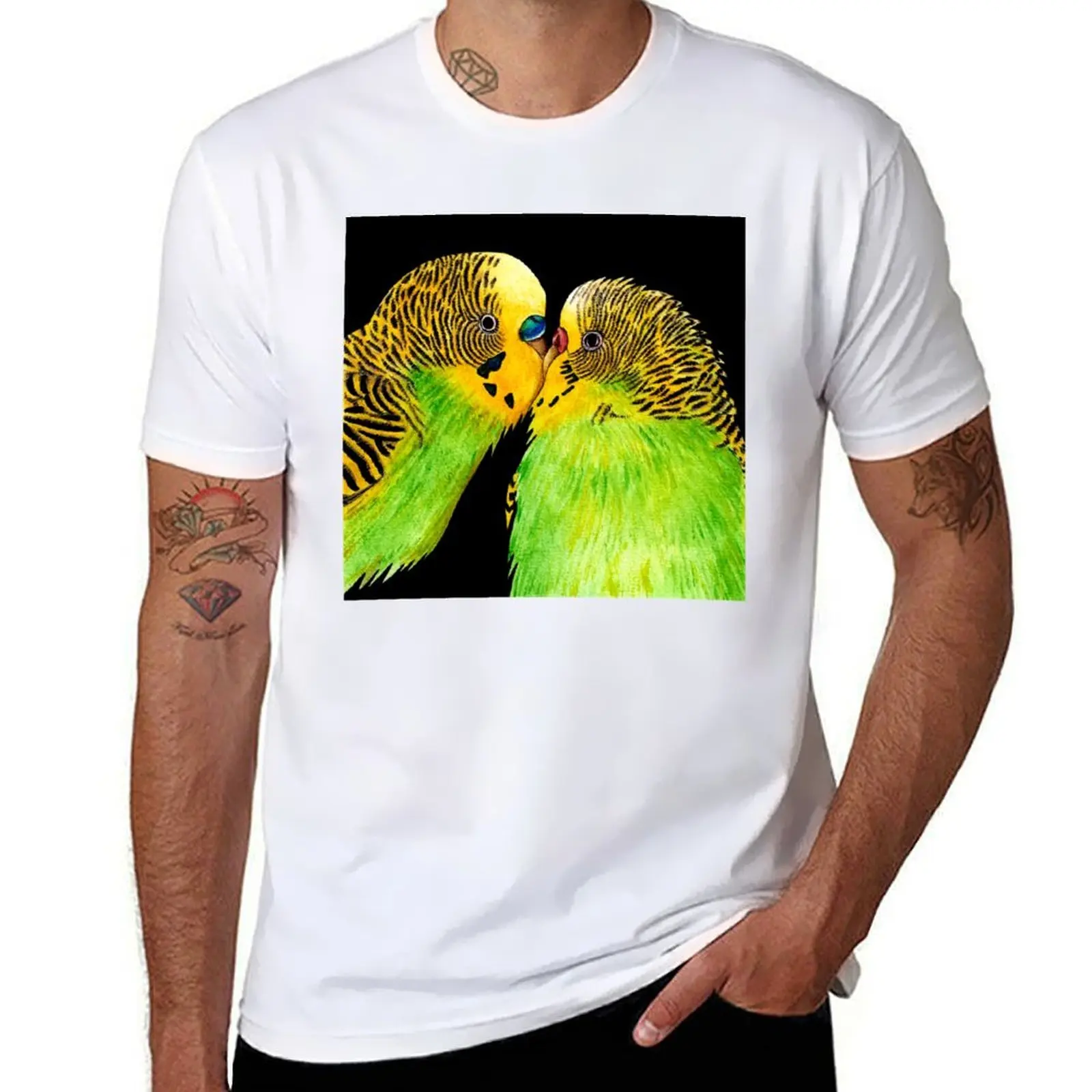 

Budgies T-Shirt cotton t shirts high quality t shirts for man cotton funny T-Shirt