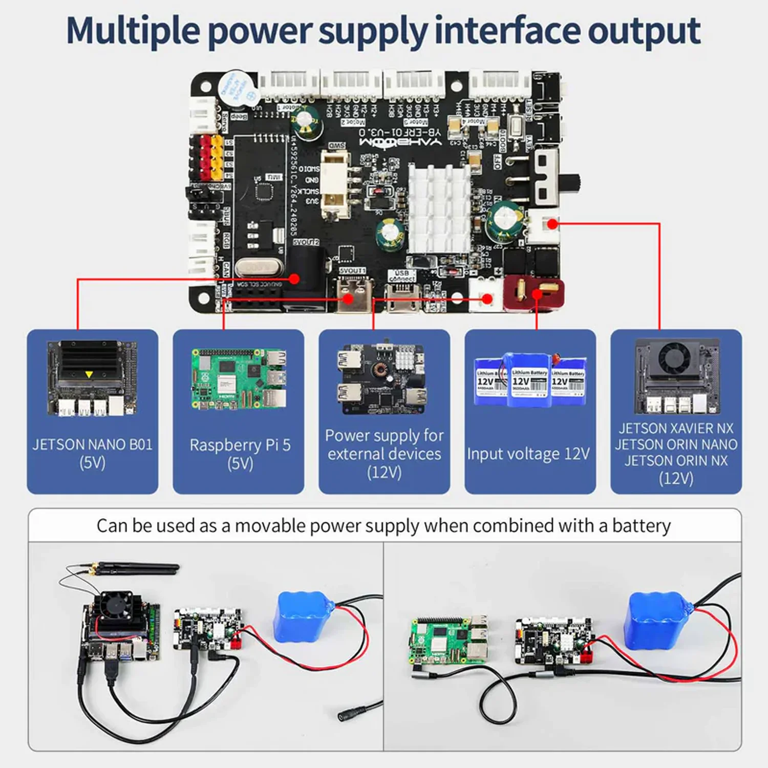 Imagem -05 - Placa de Expansão do Robô Ros Axis Sensor Motor Servo Porto para Raspberry pi Jetson Robot Ros Ros2 Stm32f103rct6 Eixos