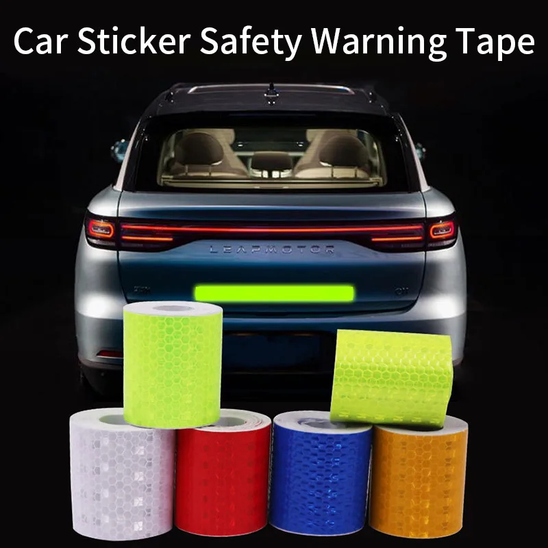 High Visibility Self Adhesive Waterproof Bike Body Reflective Tape Sticker Trailers Accessories Car Sticker Safety Warning Tape