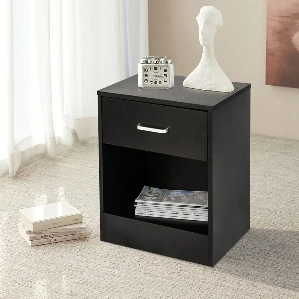 

NightStands with Drawer Black