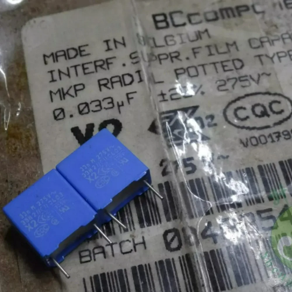 

10pcs/lot BC MKP338 0.033uf/275vAC 33nf 333 Brand New 7.5mm Film Capacitor