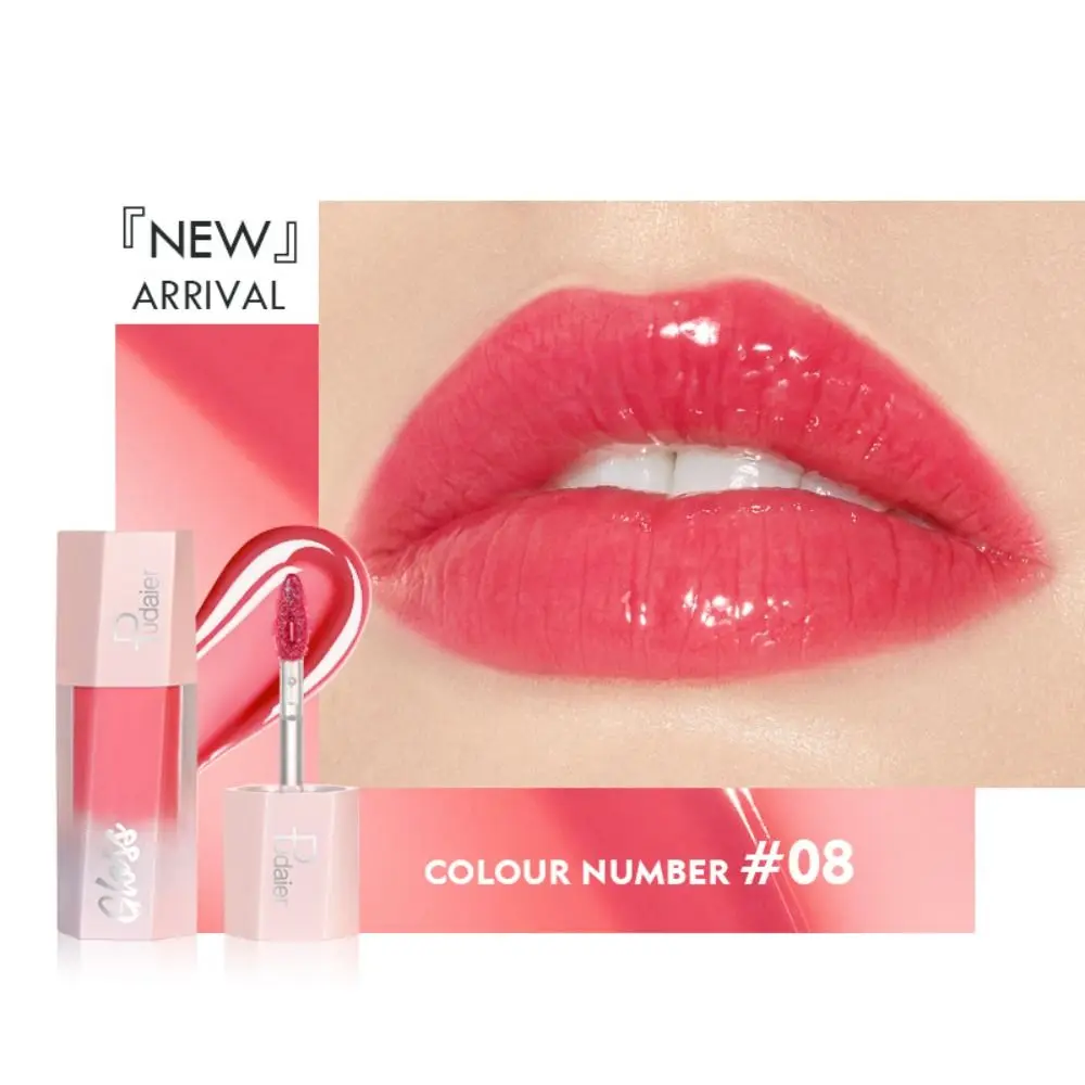 Shimmer Water Lipgloss Elegante Mollige 8 Kleuren Vloeibare Lippenstift Waterdichte Niet-Vervagende Lip Tint Dame