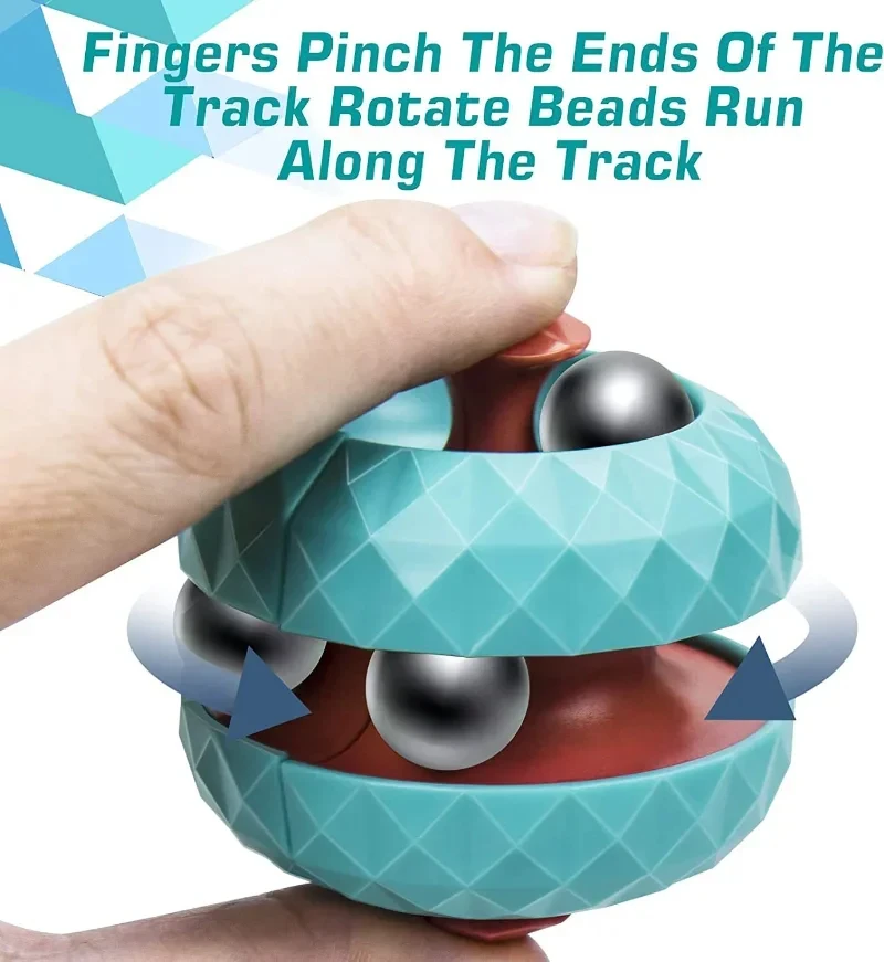 1pc Children Orbit Ball Decompression Toy Cube Anti Stress Sensory Toys Fidget Toys for Spinner Gifts Kids Focus Christmas Gifts